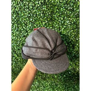 Stormy Kromer Wool Hat Mens Size 7 The Rancher Cap Gray insulated